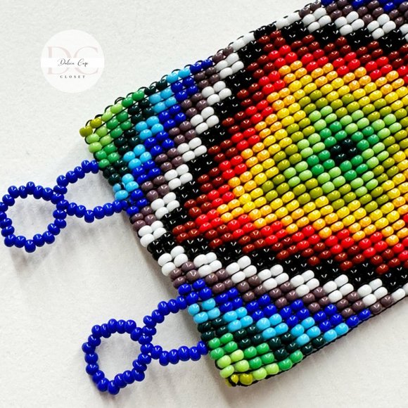 NEW Mexican Huichol, Bracelet, Art Beaded Jewelry Handmade - Picture 2 of 5